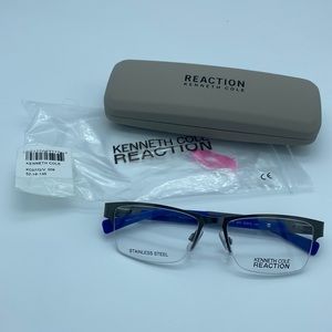 Kenneth Cole Reaction KC 0772 Stainless Steel Semi-Rimless ophthalmic frame
